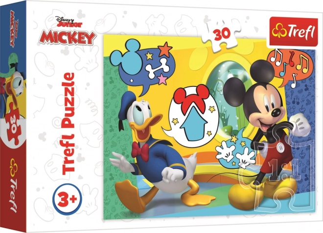 Trefl Mickey Mouse és Donald Kacsa puzzle 30 darabos