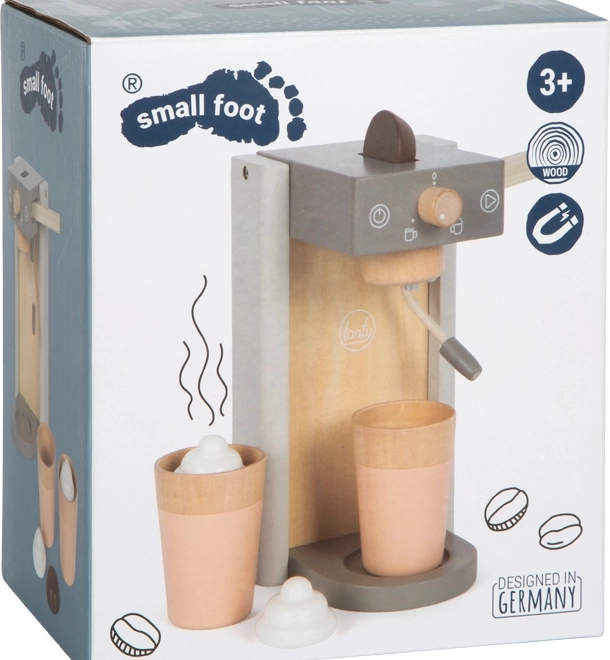 Small Foot fa kávéfőző kiegészítőkkel Tasty szürke