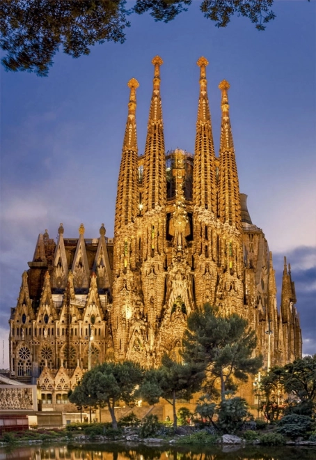 Educa puzzle - Sagrada Familia, Barcelona, Spanyolország - 1000 darab