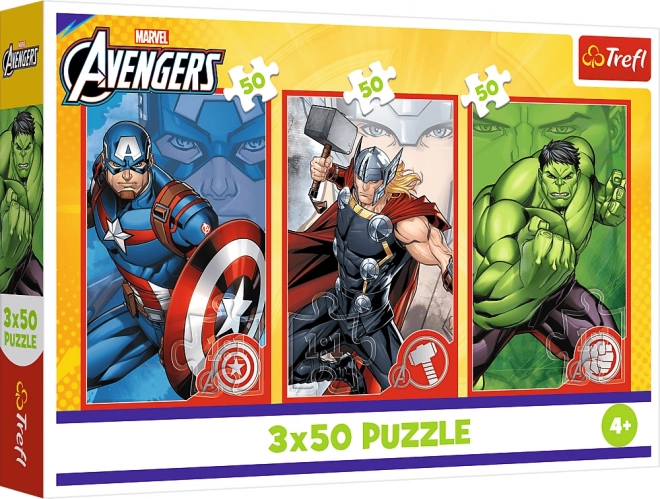 Puzzle 3x50 Disney Marvel The Avengers – a te hősöd
