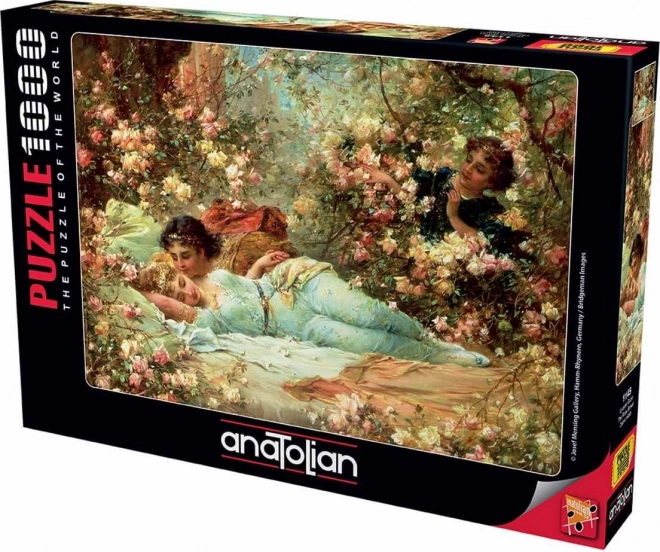 Rózsaszín pavilon 1000 darabos puzzle