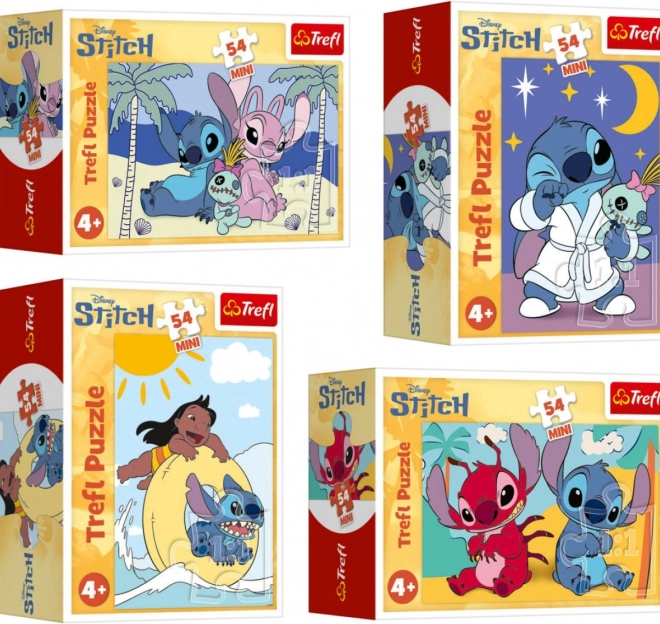 Minipuzzle Stitch kalandjai 54 darab