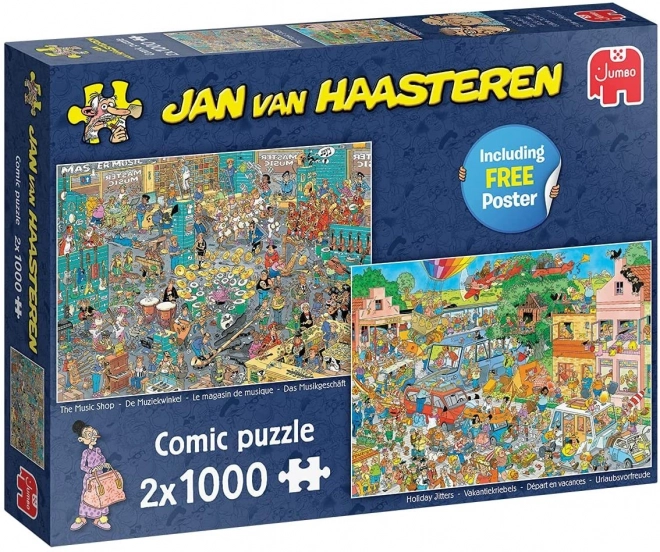 Jumbo puzzle Jan van Haasteren - Zenei Áruház és Nyaralási Idegesség