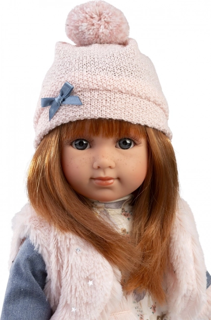 Realista baba puha textiltesttel 35 cm Llorens NICOLE