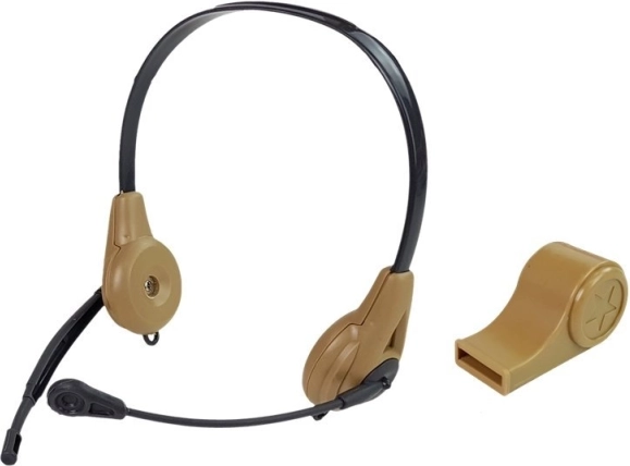 Headset mikrofonnal csapatkommunikációhoz