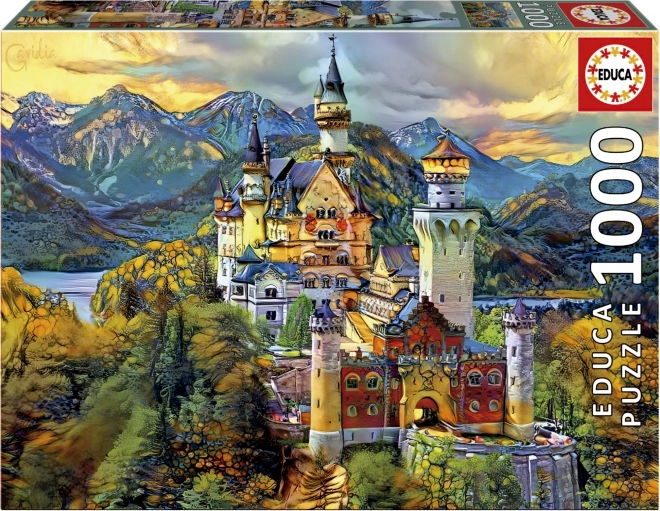 Educa Neuschwanstein kastély puzzle 1000 darabos