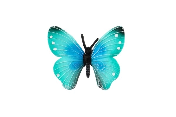 Trópusi Morpho Helena pillangó műanyagból, 7 cm-es zacskóban