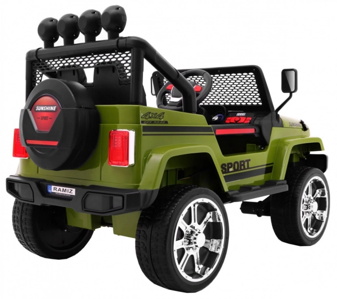 Raptor Drifter zöld terepjáró + távirányítás + 4x4 meghajtás + tárolóhely + lassú indulás + MP3 LED dióda