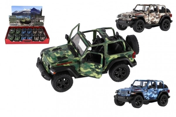 Jeep Wrangler Camo Edition autómodell - Kinsmart