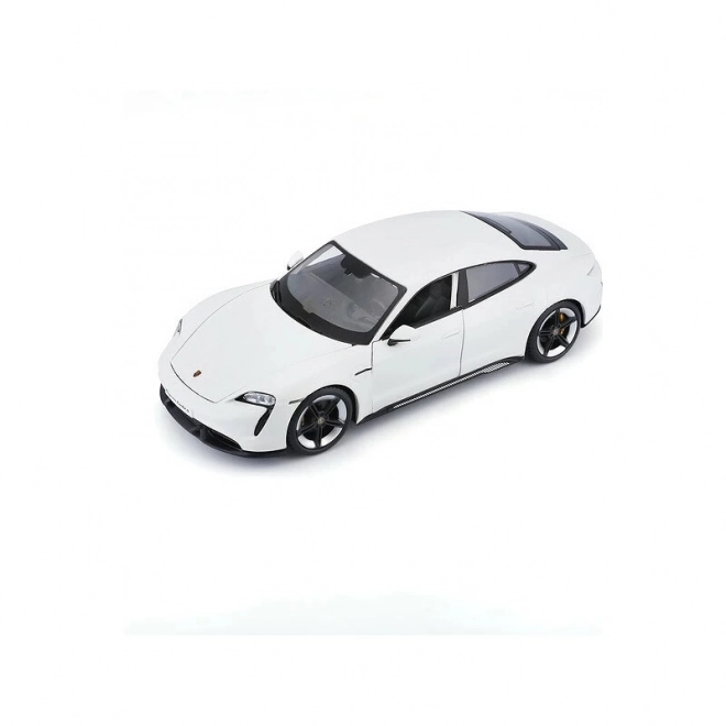 Welly porsche taycan turbo s krém színű modellautó 1:24 méretarányban