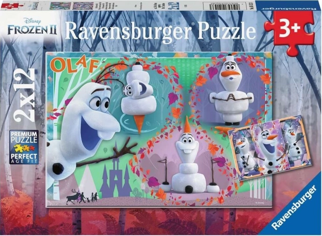 Milující Olaf puzzle 2x12 darab RAVENSBURGER