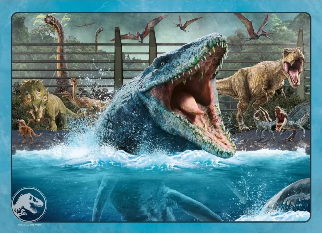 Jurassic World 4x100 darabos puzzle készlet