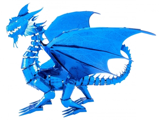 Metal Earth 3D puzzle Kék Sárkány