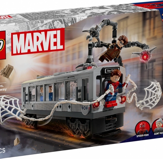 Pókember vs Doktor Oktopusz - jelenet a metrón LEGO Super Heroes