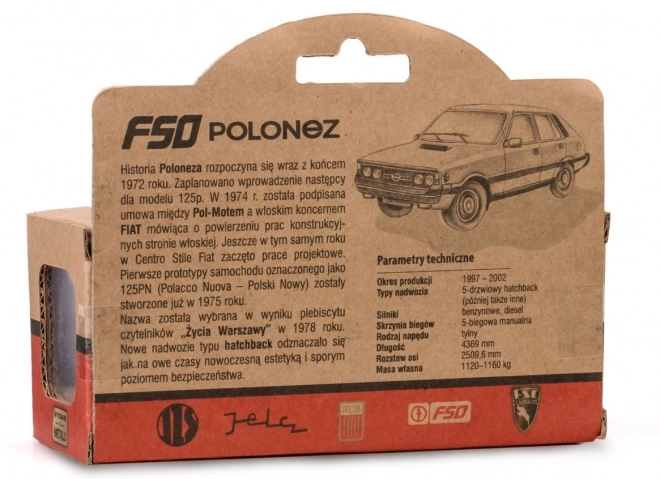 Fso Polonez retro játékautó - narancssárga