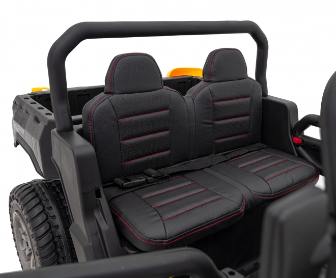 Autó Pick-Up Sebesség 900 pro gyermekek fekete + 4x4 meghajtás + mozgatható pumpa + csomagtér + távirányító + lapát + LED audió