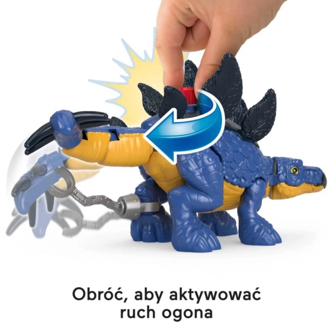 Imaginext Jurassic World Stegosaurus és Dr. Grant játékfigura készlet