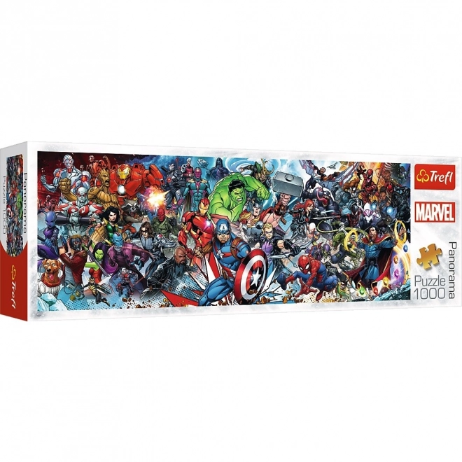 1000 darabos panoráma puzzle Marvel The Avengers