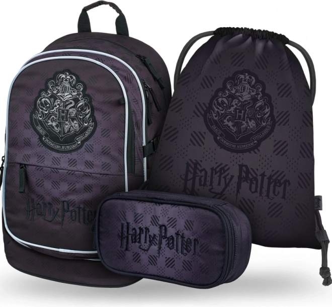 BAAGL HARRY POTTER Roxfort iskolai szett fekete – hátizsák, tolltartó és tornazsák