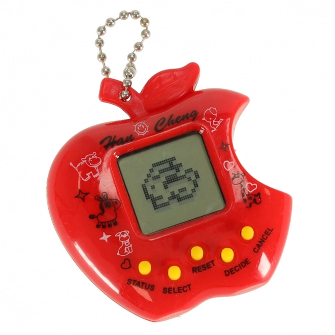 Tamagotchi piros alma formájú játék