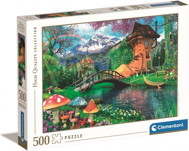 Clementoni 500 darabos puzzle - Régi cipő ház