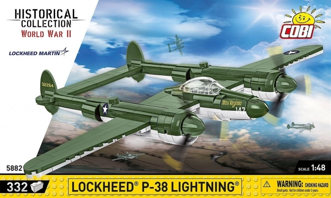 Lockheed P-38 Lightning építőkocka készlet