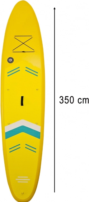Sárga felfújható SUP paddleboard 350 cm üléssel és kiegészítőkkel