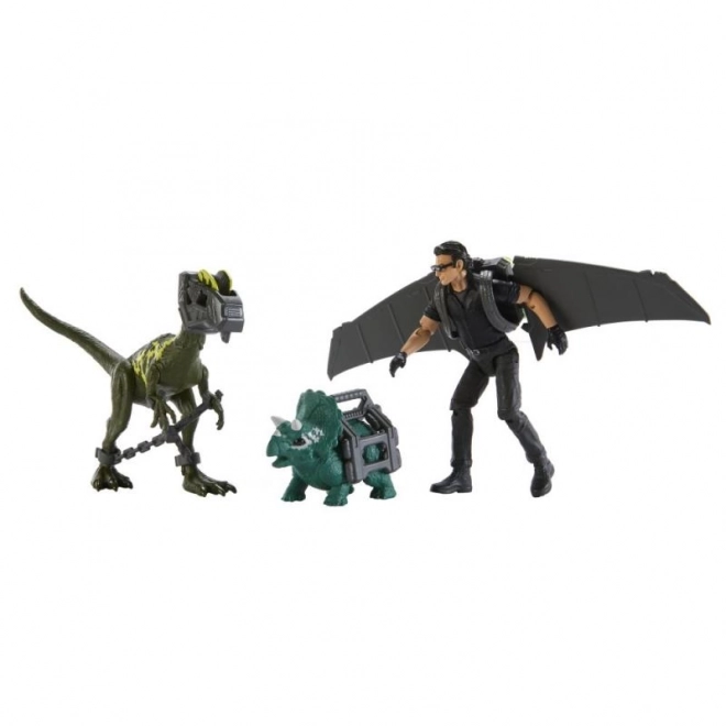 jurassic world ian malcolm szett dinoszauruszokkal