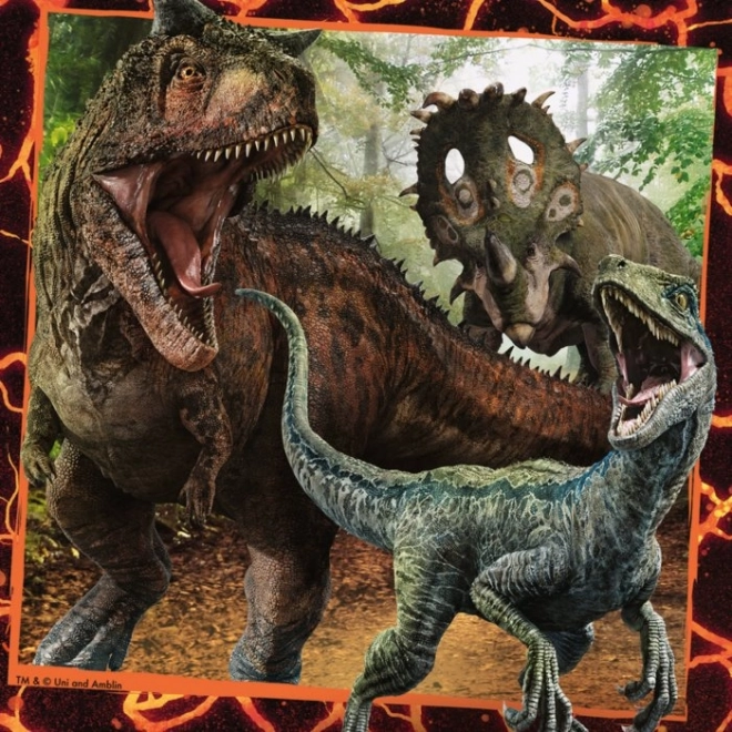 Jurassic World puzzle 3x49 darabos készlet