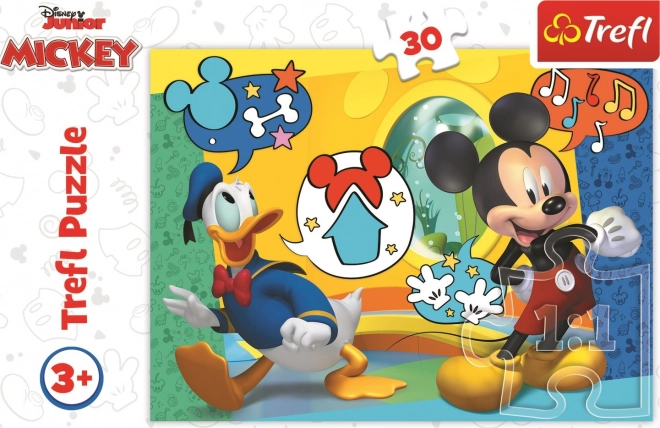 Trefl Mickey Mouse és Donald Kacsa puzzle 30 darabos