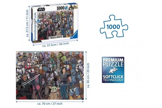 Star Wars Baby Yoda 1000 darabos Ravensburger puzzle kihívás