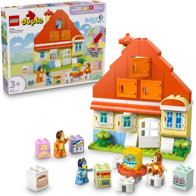 Lego duplo bluey családi ház memóriajátékkal