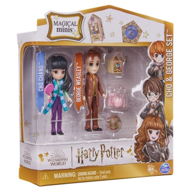 Harry Potter George és Cho dupla figurakészlet kiegészítőkkel