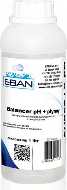 Balancer pH plus folyadék a medence víz pH-jának növelésére