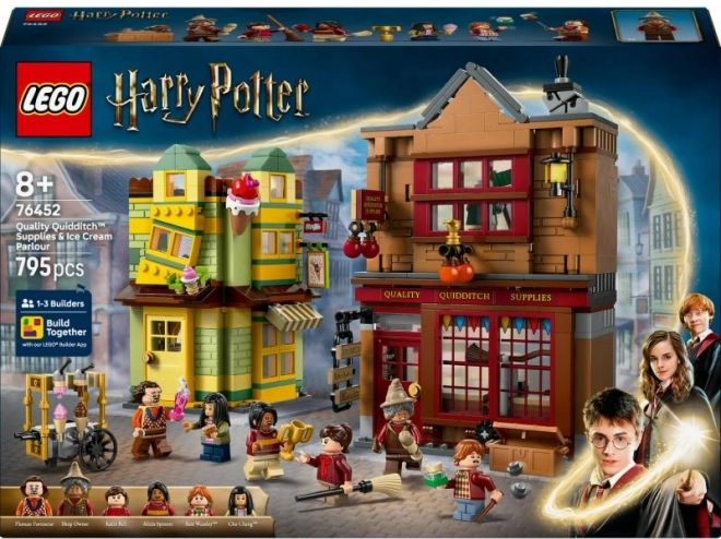 Első osztályú kviddicsfelszerelés és fagylaltozó LEGO Harry Potter