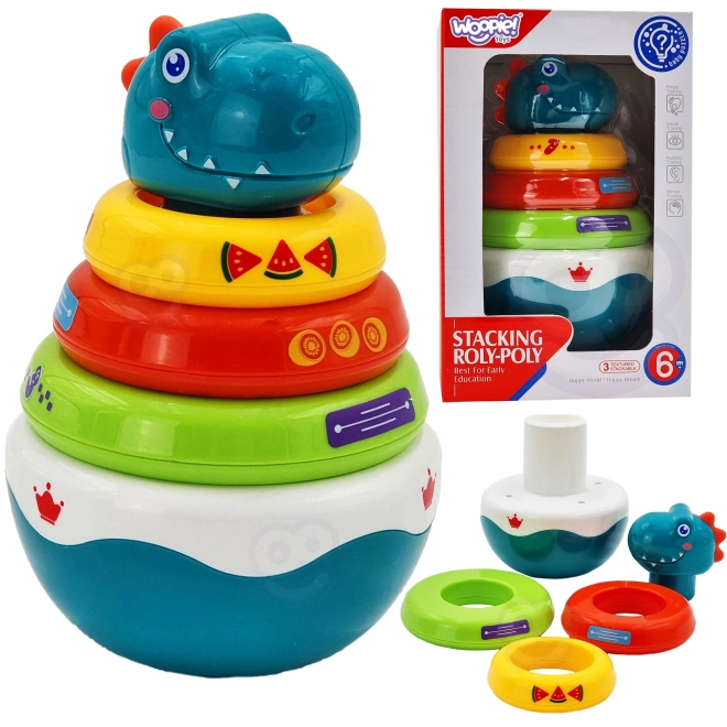 Woopie Dino halom érzékszervi játék csecsemőknek