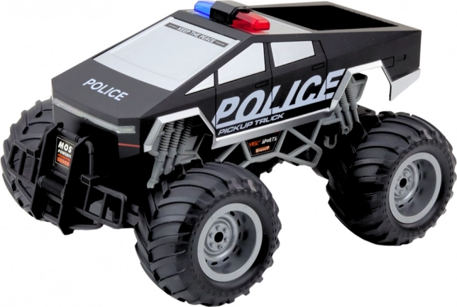 Versenyautó Rendőrségi Off-Road RC fekete 1:16