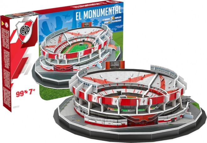 3d puzzle stadion el monumental - ca river plate