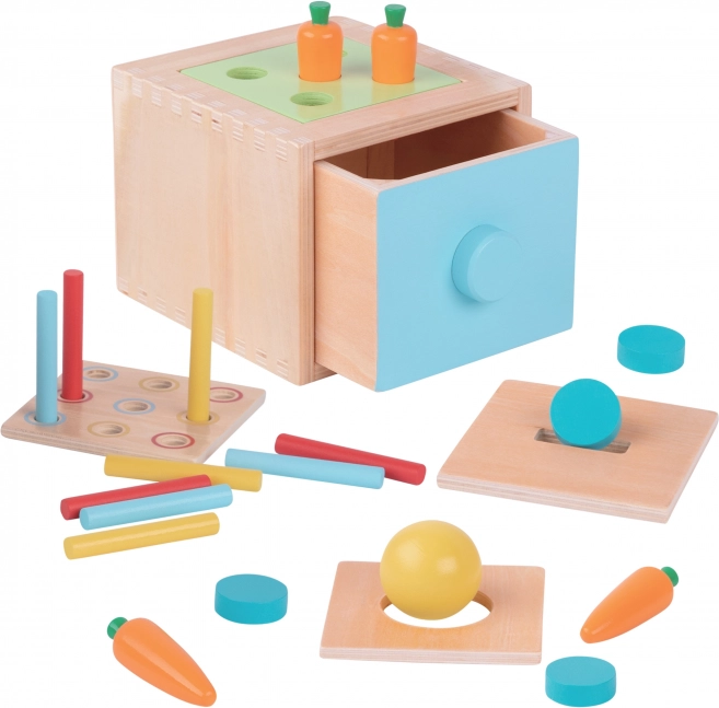 Woopie Green fa oktató fiókos rendező játék Montessori