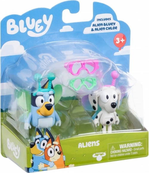 Bluey figurákok kettes csomag Baby Bluey és Chloe