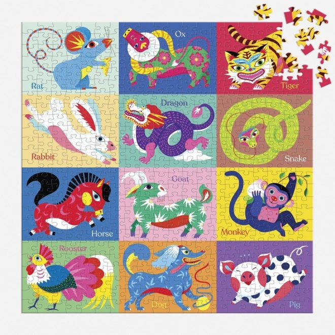 Kínai zodiákus puzzle 500 darab