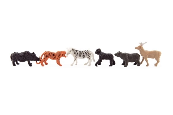 Mini Safari Állatkert figurák 5-6 cm 12 darabos készlet