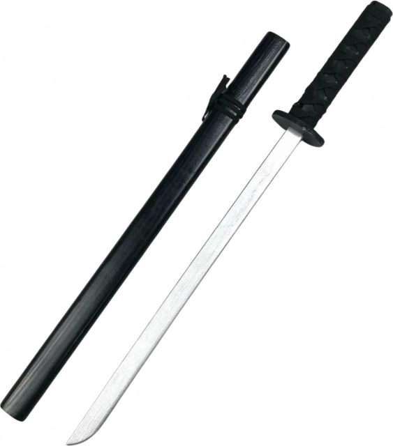 Fekete 70 cm-es fa edző katana
