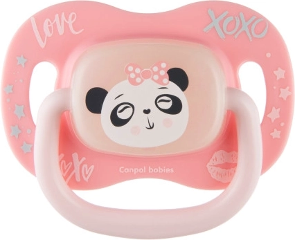 Canpol babies Szilikon szimmetrikus cumi EXOTIC ANIMALS 0-6 hó 1 db panda