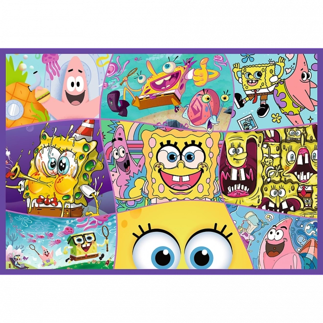 Puzzle 4x250 Őrült világ Sponge Bob
