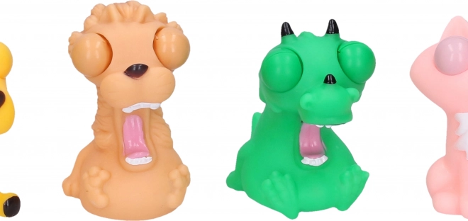 Nyomkodható állatkák guruló szemekkel 8 cm