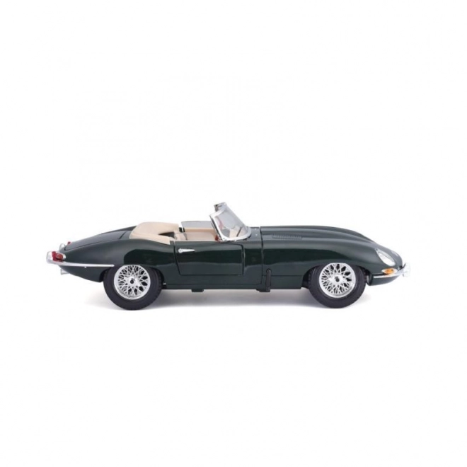 Bburago 1:18 Jaguar E Cabriolet zöld modellautó