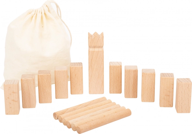 Mini Kubb fa viking játék