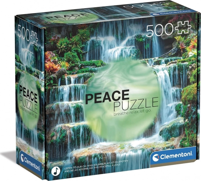 Clementoni békét hozó puzzle: csobogó víz 500 darab