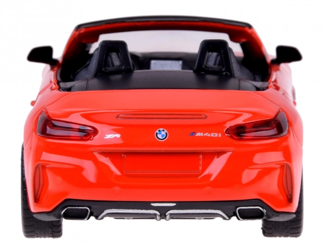 gyűjtői bmw z4 m40i cabrio fémből készült autó modell fényekkel